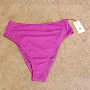 High Waisted Purple Bikini Bottom - Unknown Brand #29